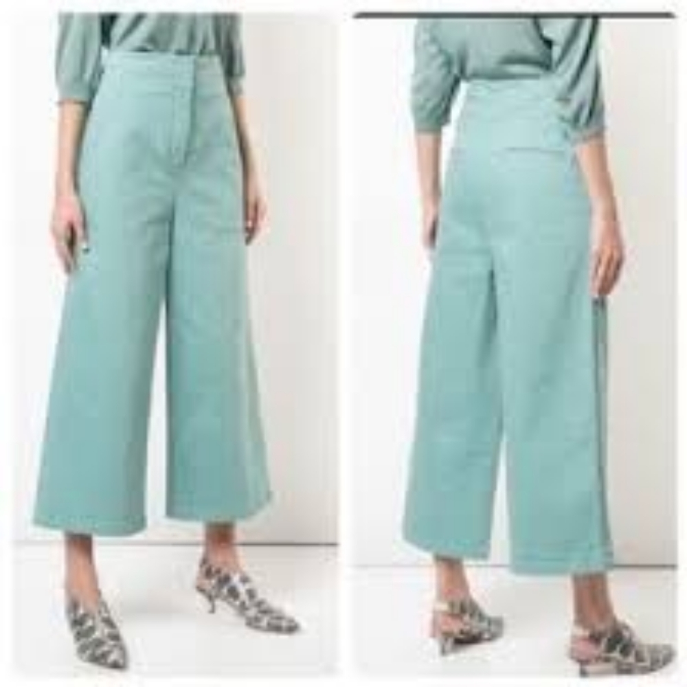 TIBI Wide Coulette Jeans